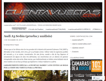 Tablet Screenshot of cuentavueltas.com